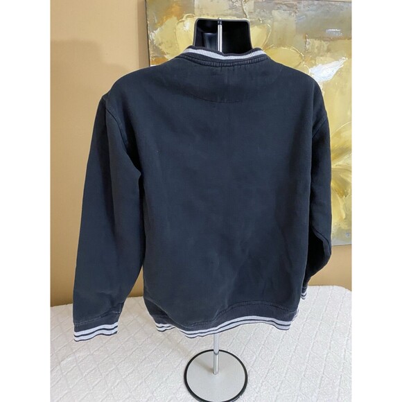 Vintage Levi’s Embroidered Red Logo Black V Neck Sweatshirt Men’s Size Large - Picture 10 of 13